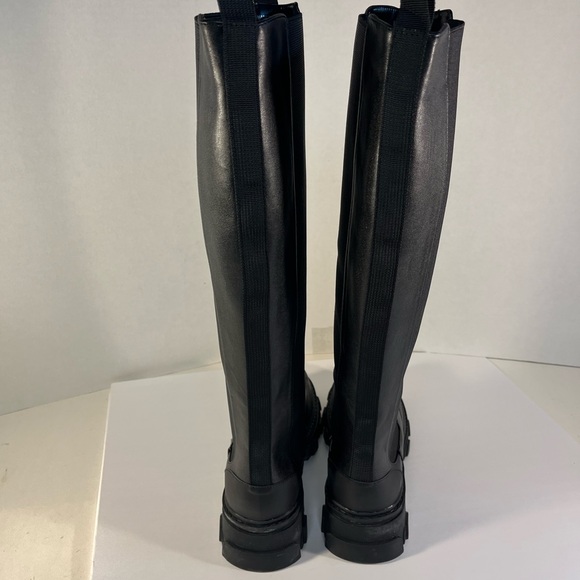 Public Desire Monique Black Chunky Knee High Boots Size 10 Women’s. - Picture 6 of 8
